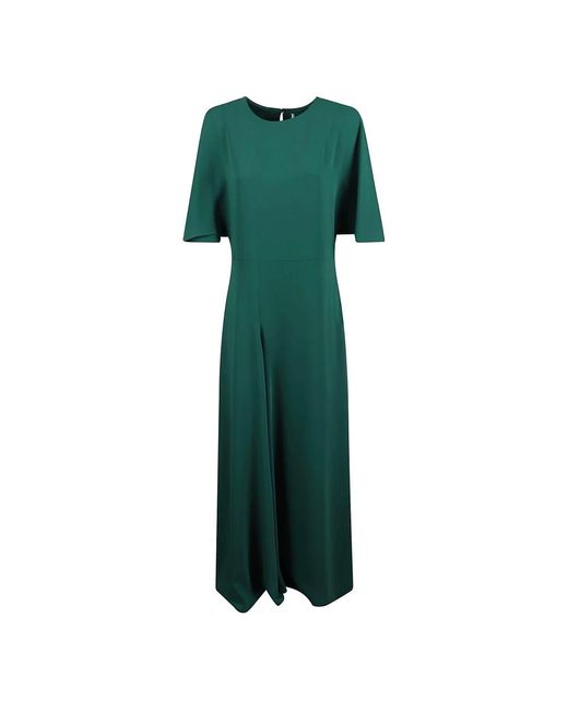 P.A.R.O.S.H. Kleedjes ,Groen ,Polyester Elegante Lange Jurk Amarena Kleur in het Green