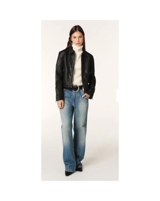 Ba&sh Loose-Fit Jeans in het Blue