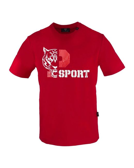 Philipp Plein Kurzarm rundhals baumwoll t-shirt in Red für Herren