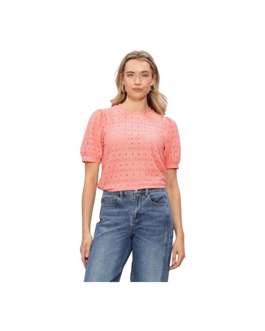 Object Objlaila S/S Re Top in het Red