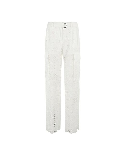 Trousers > wide trousers Ermanno Scervino en coloris White