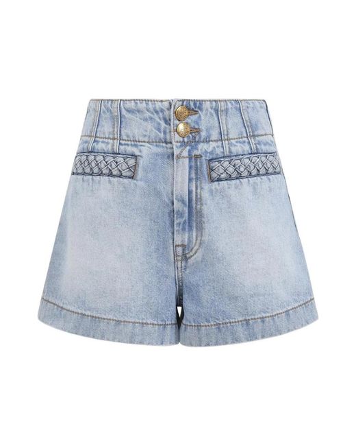 Zimmermann Blue Denim Shorts