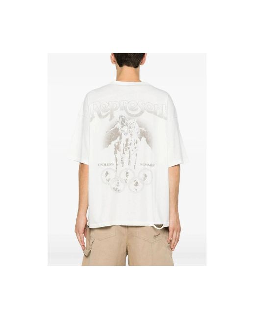 Represent T-Shirt in het White voor heren