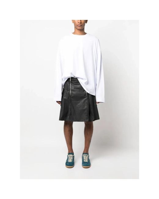 Dries Van Noten White Long Sleeve T-Shirts for men