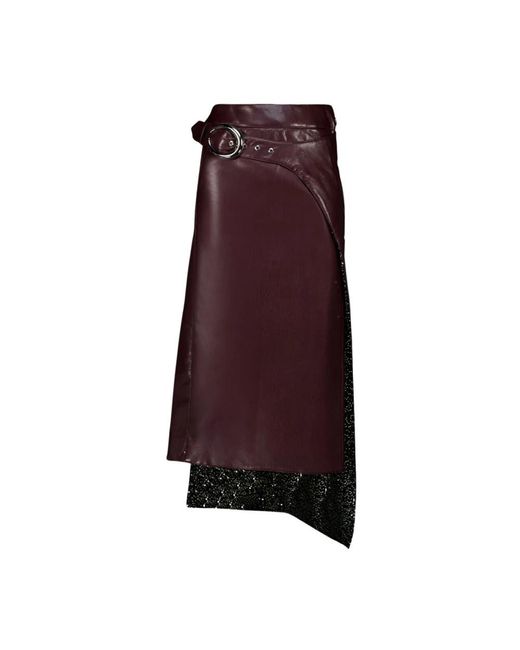 Rabanne Purple Midi Skirts