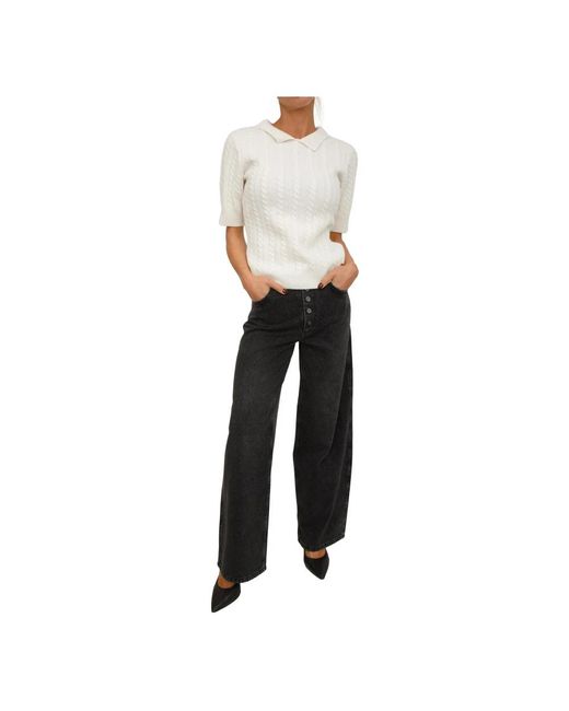 Fracomina Black V-Neck Knitwear
