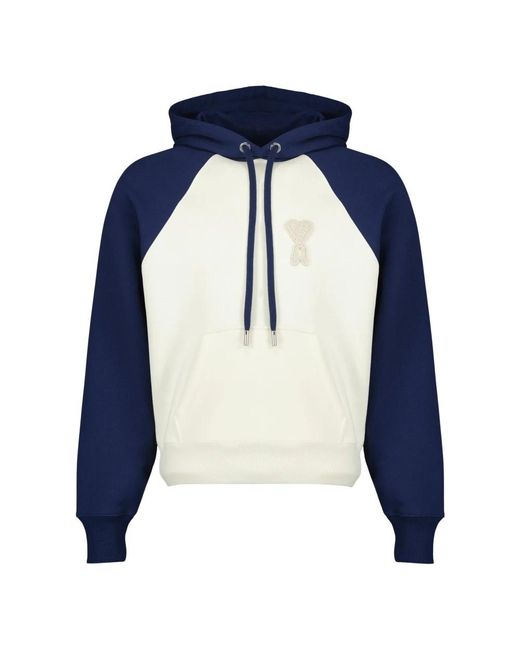 Ami Paris Men's Blue Hoodies