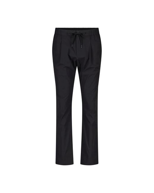 Trousers > slim-fit trousers Herno pour homme en coloris Black