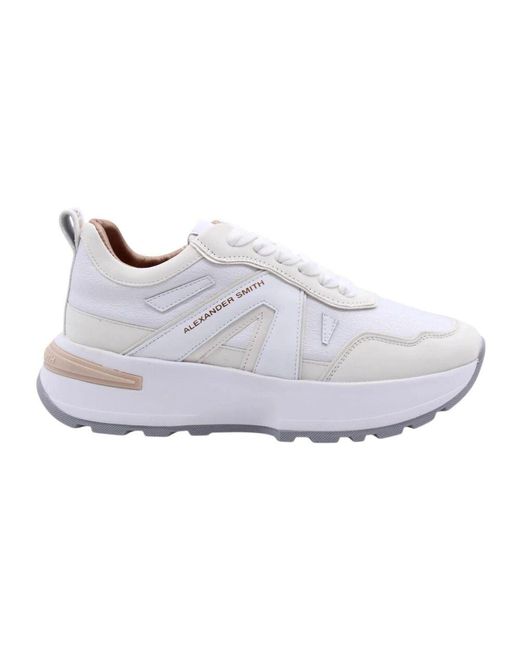 Alexander Smith White Mina Sneaker