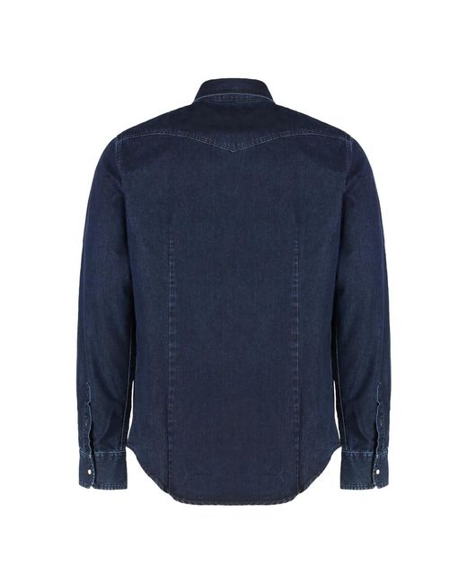 Moorer Blue Denim Shirts for men