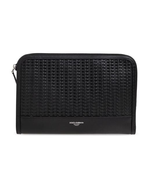 Dolce & Gabbana Black Clutches for men