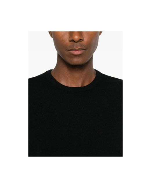 Fedeli Rundhals-Pullover in Black für Herren