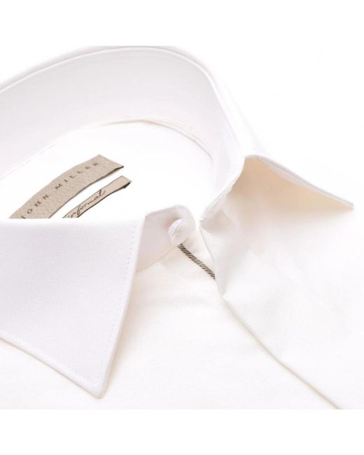 John Miller White Formal Shirts for men