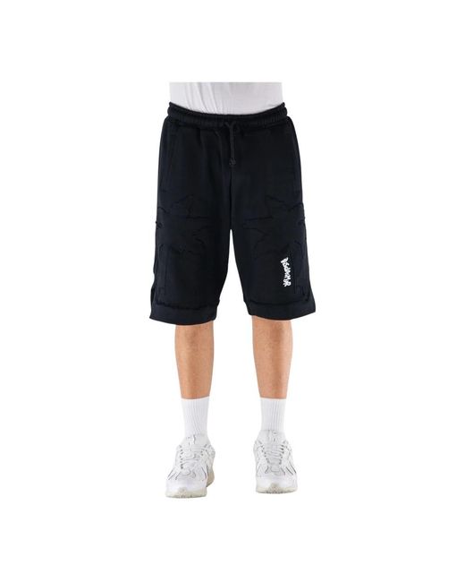 DISCLAIMER Black Casual Shorts for men