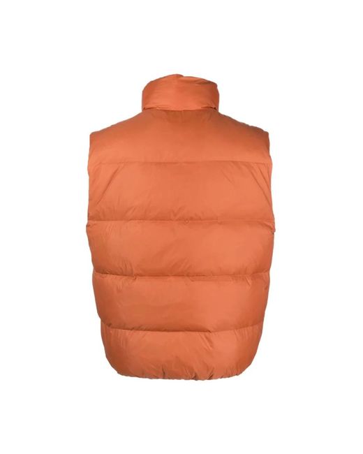 Calvin Klein Jassen ,Bruin ,Nylon Bruine Down Vest Essentials in het Orange voor heren