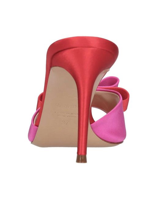 Casadei Pink Heeled Mules