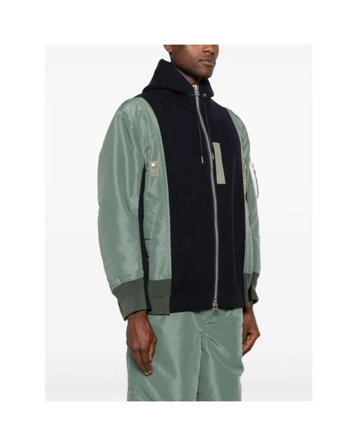 Sacai Black Light Jackets for men