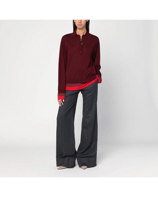Stella McCartney Wide Trousers in het Blue