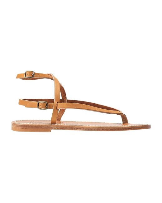 Flat Sandals K. Jacques en coloris Brown