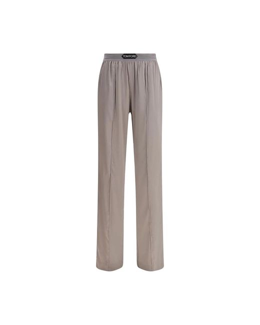 Tom Ford Gray Silk Pants