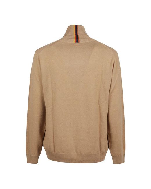 Paul Smith Turtle Neck Sweather in Natural für Herren