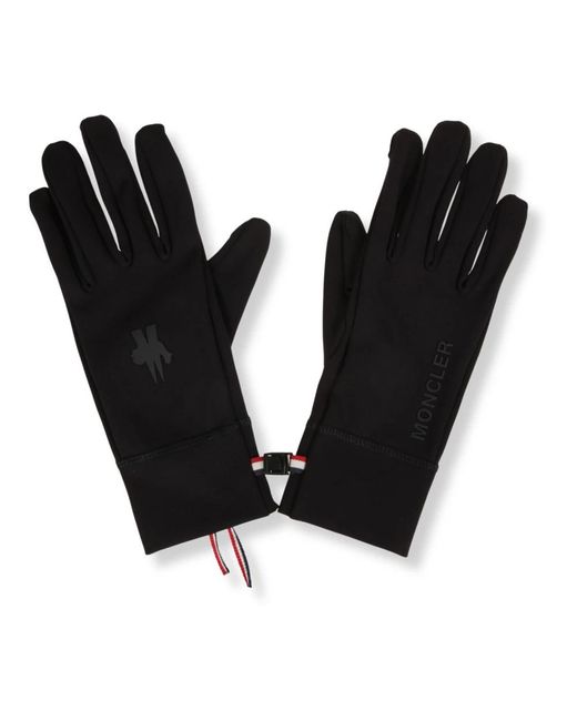 Moncler Black Touchscreen Jersey-Handschuhe