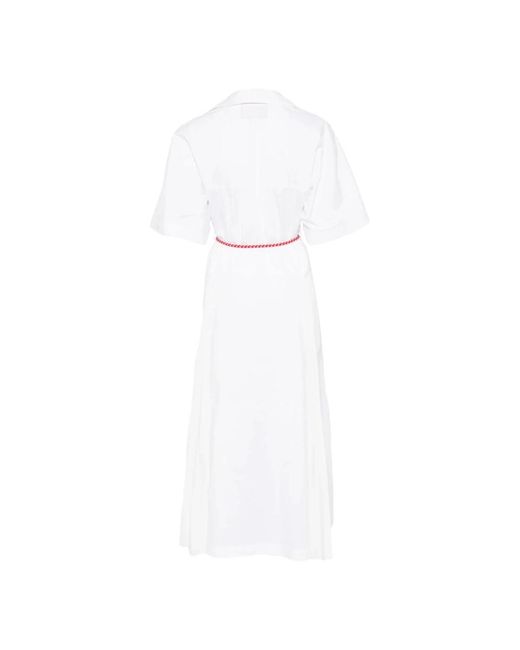 Midi Dresses Plan C de color White