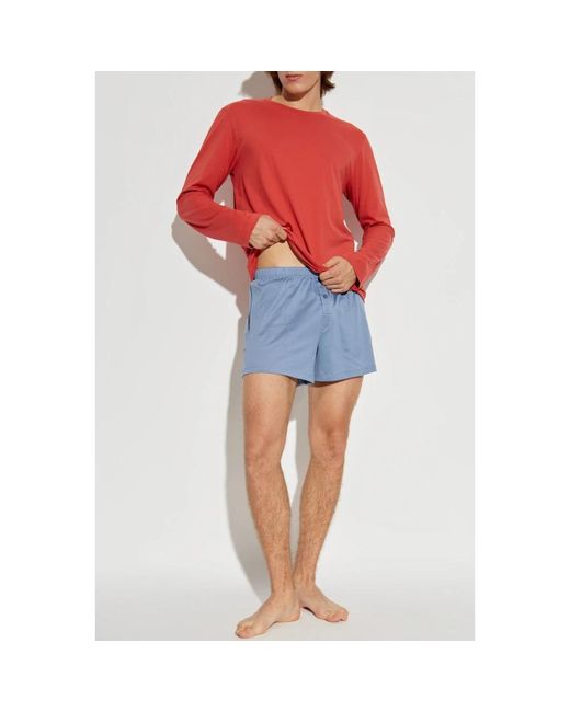 Long Sleeve Tops di Hanro in Red da Uomo