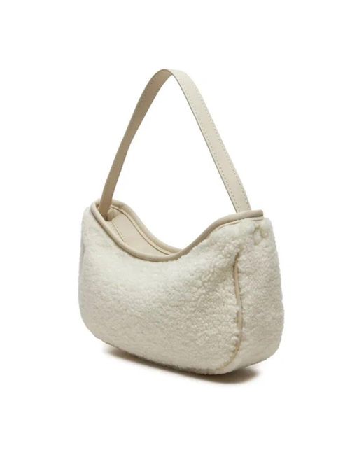 Calvin Klein Gray Kompakte chic kunstpelz verschluss tasche