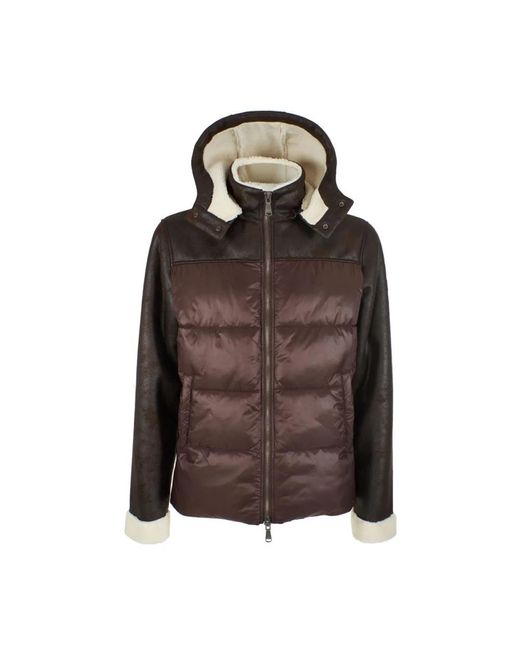 Yes Zee Brown Down Jackets for men