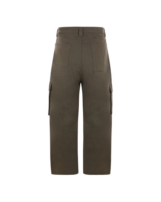 Golden Goose Deluxe Brand Gray Wide Trousers for men