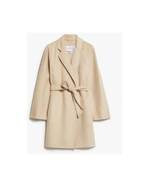 Max Mara Natural Luxus wollmantel kimono stil