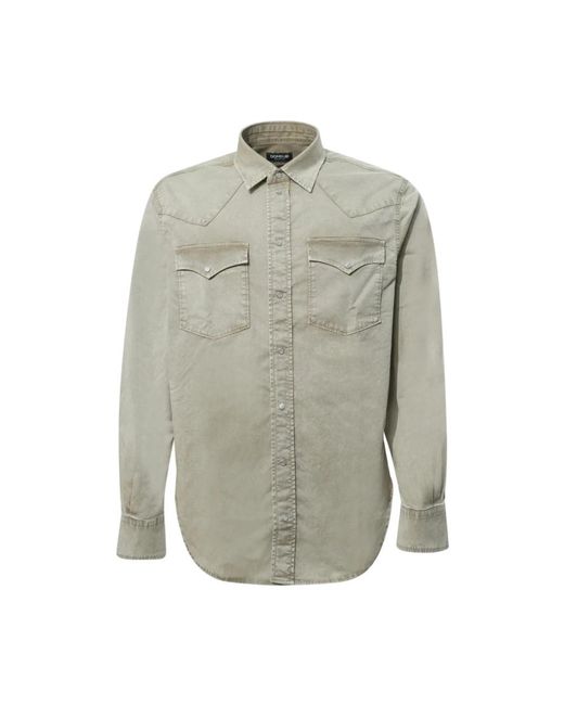 Dondup Gray Casual Shirts for men