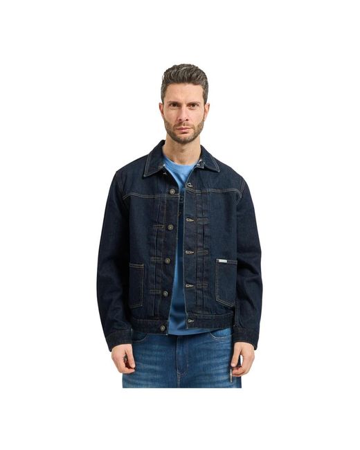 Guess Blue Denim Jackets for men