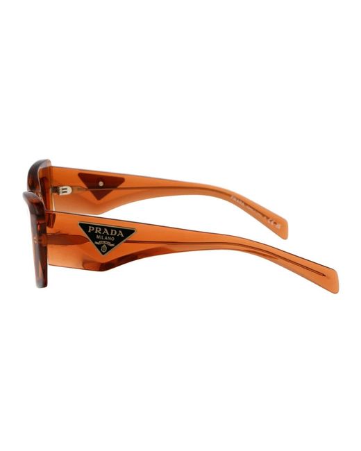 Prada Brown Stylische sonnenbrille mit 0pr 13zs