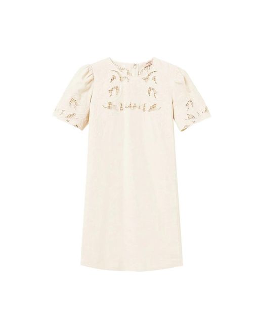Twinset Natural Short Dresses