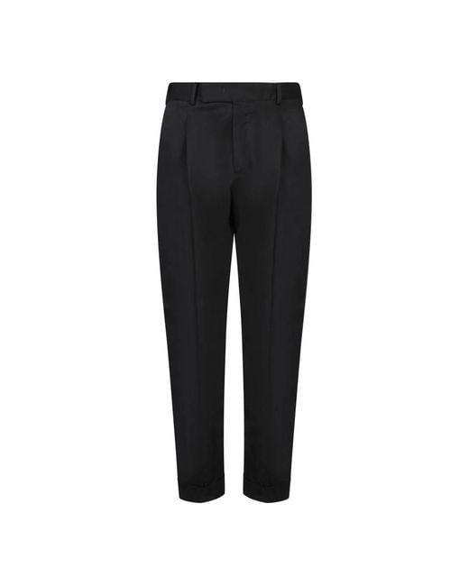 PT Torino Black Suit Trousers for men