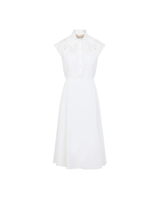 Valentino White Midi Dresses
