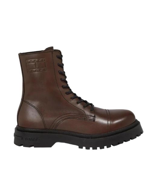 Tommy Hilfiger Brown Lace-Up Boots for men