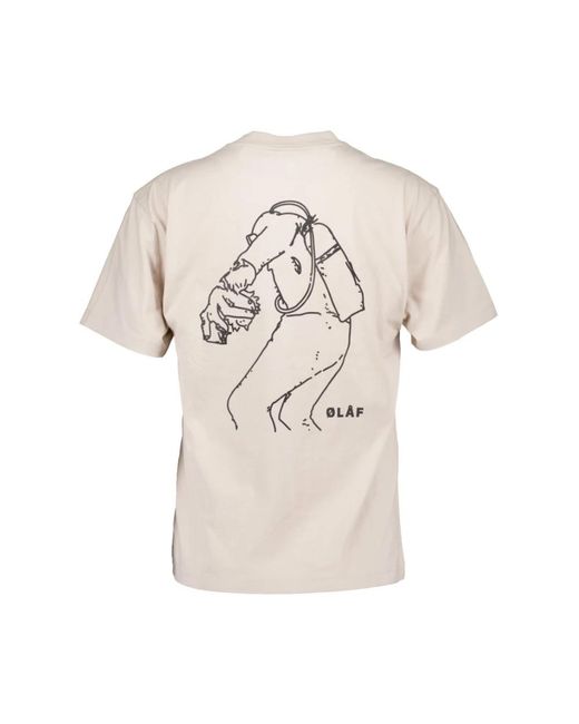 Olaf Hussein Natural T-Shirts for men