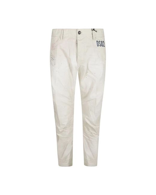 DSquared² White Chinos for men