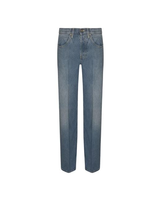 パンツ DONDUP Women Straight Pants DP26BLDF0263IN8800 Blue Dondup Straight Jeans in Blue | Lyst