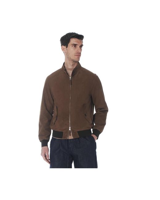 The Jack Leathers Brown Bomber Jackets for men