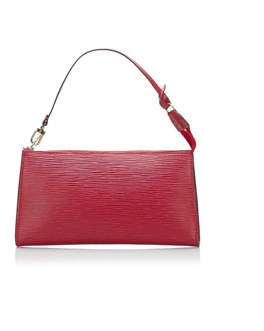 Epi pochette accessoires leather epi leather france Louis Vuitton en  coloris Rouge | Lyst