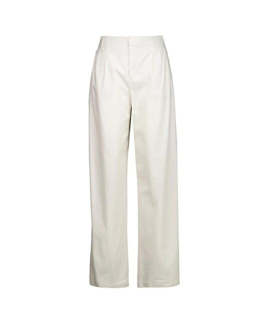 Drykorn White Wide Trousers