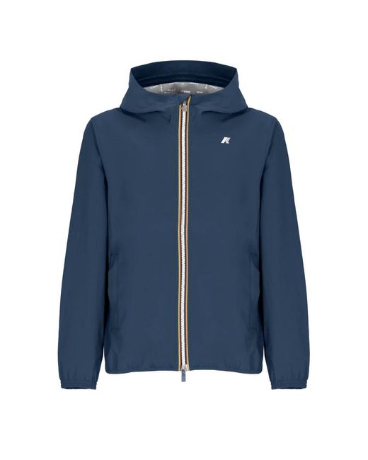 K-Way Blue Rain Jackets for men