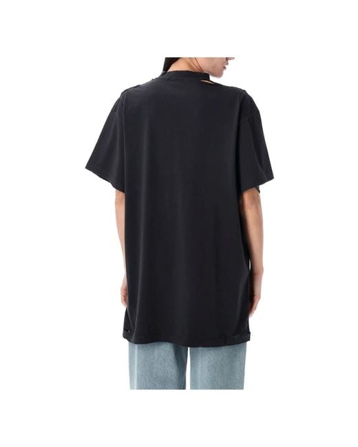Balenciaga Black Optical Oversized T-Shirt