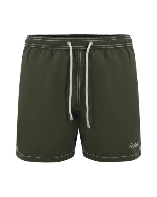 Mc2 Saint Barth Green Casual Shorts for men