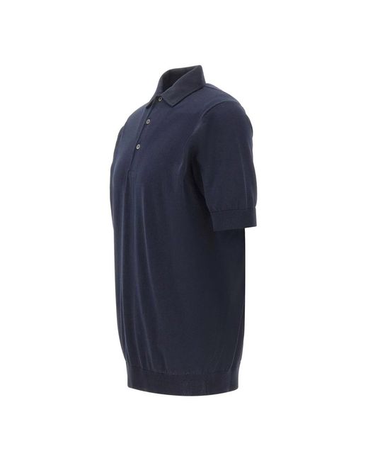FILIPPO DE LAURENTIIS Blue Polo Shirts for men
