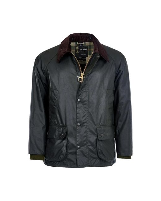 Barbour Jassen ,Groen ,Klassieke Waxjas in het Black